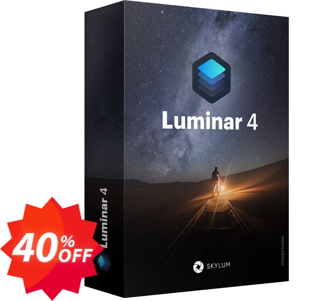 Luminar 4 Coupon code 40% discount 