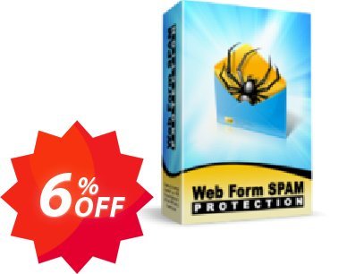 Web Form SPAM Protection, Personal Plan  Coupon code 6% discount 