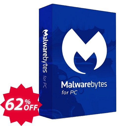 Malwarebytes Premium Coupon code 62% discount 