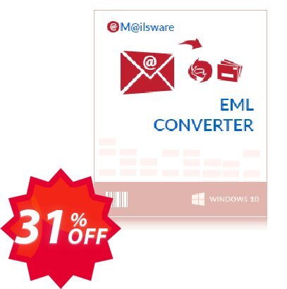 Mailsware EML Converter Coupon code 31% discount 