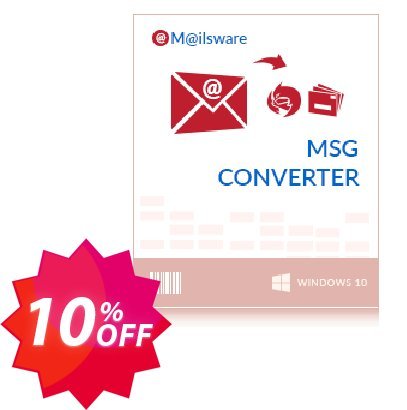 Mailsware MSG Converter Coupon code 10% discount 