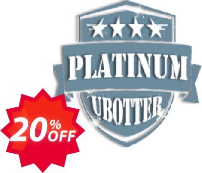 UBotter Platinum Licensing Coupon code 20% discount 