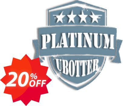 UBotter Platinum Licensing Coupon code 20% discount 