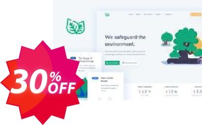 Themesberg Leaf - Nonprofit Environmental Bootstrap 4 Template Coupon code 30% discount 