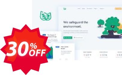 Themesberg Leaf - Nonprofit Environmental Bootstrap 4 Template Coupon code 30% discount 