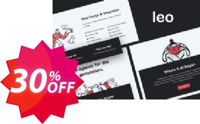 Themesberg Leo - Agency Bootstrap 4 Template Coupon code 30% discount 