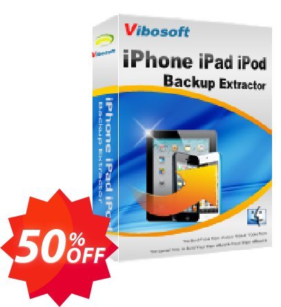 Vibosoft iPhone/iPad/iPod Backup Extractor for MAC Coupon code 50% discount 