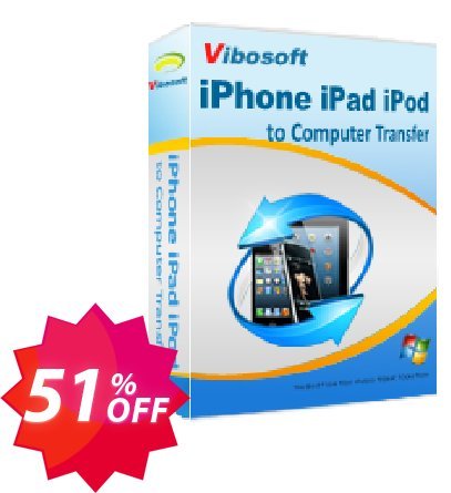 Vibosoft iPad iPhone iPod to Computer Transfer Coupon code 51% discount 