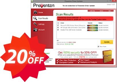 Preventon Driver Updater Promo Coupon code 20% discount 