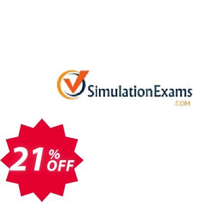 SimulationExams CCNA Practice Tests with Network Sim Coupon code 21% discount 