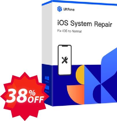UltFone iOS System Repair, ReiBoot - Yearly Subscription, 5 Devices, 1 PC Coupon code 30% discount 
