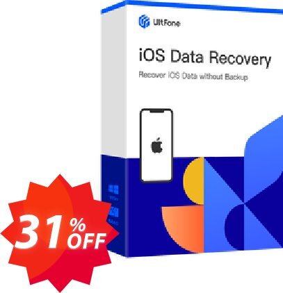 UltFone iOS Data Recovery, WINDOWS Version - Lifetime/5 Devices Coupon code 31% discount 