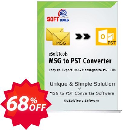 eSoftTools MSG to PST Converter Coupon code 30% discount 