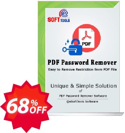 eSoftTools PDF Password Remover Coupon code 68% discount 