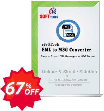 eSoftTools EML to MSG Converter - Enterprise Plan Coupon code 30% discount 