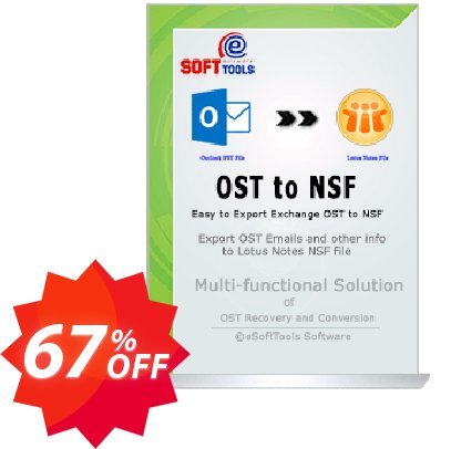eSoftTools OST to NSF Converter - Corporate Plan Coupon code 67% discount 