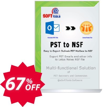 eSoftTools PST to NSF Converter - Corporate Plan Coupon code 30% discount 