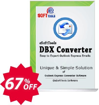 eSoftTools DBX Converter - Corporate Plan Coupon code 67% discount 