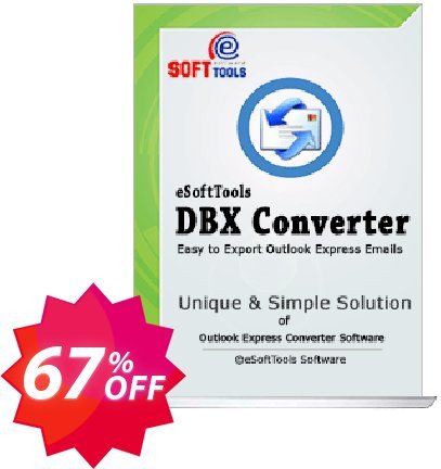 eSoftTools DBX Converter - Technician Plan Coupon code 67% discount 