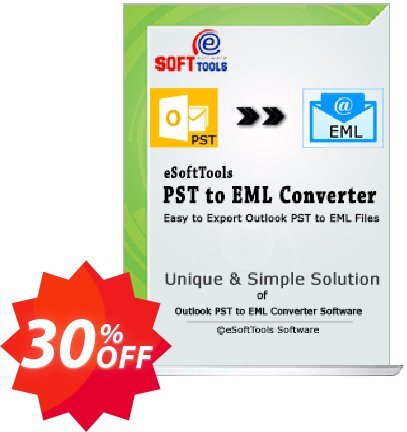 eSoftTools PST to EML Converter - Corporate Plan Coupon code 30% discount 