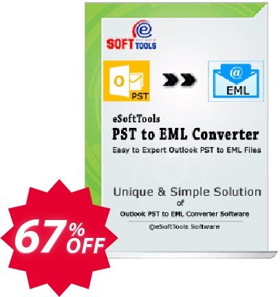 eSoftTools PST to EML Converter - Enterprise Plan Coupon code 67% discount 