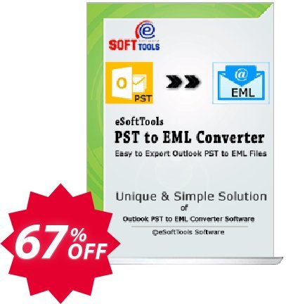 eSoftTools PST to EML Converter - Enterprise Plan Coupon code 30% discount 