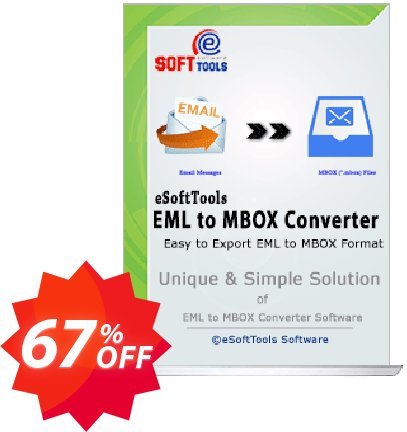 eSoftTools EML to MBOX Converter - Corporate Plan Coupon code 67% discount 