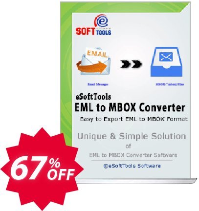 eSoftTools EML to MBOX Converter - Technician Plan Coupon code 67% discount 