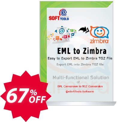 eSoftTools EML to Zimbra Converter - Corporate Plan Coupon code 67% discount 