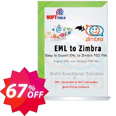 eSoftTools EML to Zimbra Converter - Technician Plan Coupon code 67% discount 