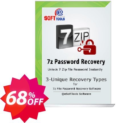 eSoftTools 7z Password Recovery Coupon code 68% discount 