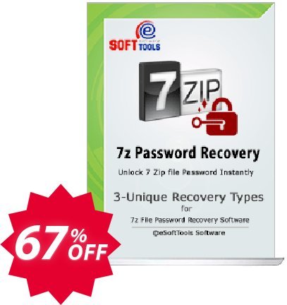 eSoftTools 7z Password Recovery - Corporate Plan Coupon code 67% discount 