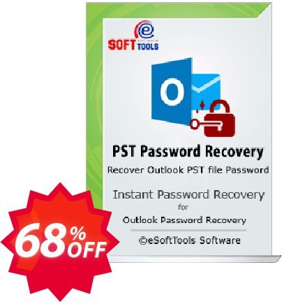eSoftTools PST Password Recovery Coupon code 68% discount 