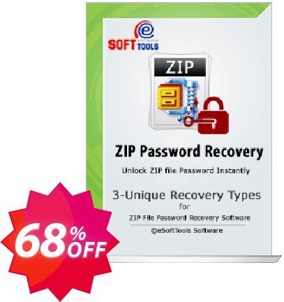 eSoftTools Zip Password Recovery Coupon code 68% discount 