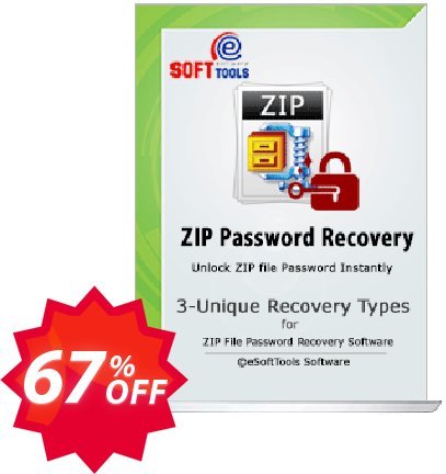 eSoftTools Zip Password Recovery - Enterprise Plan Coupon code 67% discount 