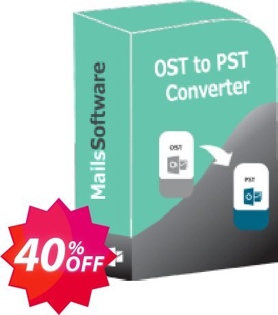 MailsSoftware OST to PST Converter Coupon code 40% discount 