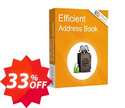 Efficient Address Book Coupon code 33% discount 