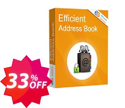 Efficient Address Book Coupon code 33% discount 