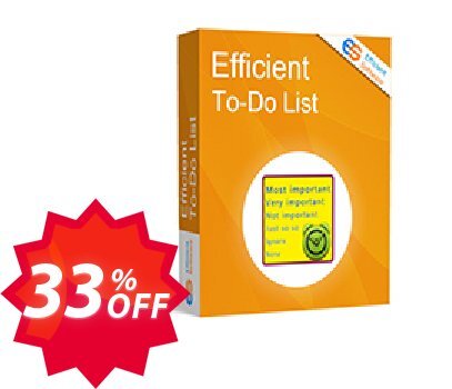 Efficient To-Do List Coupon code 33% discount 