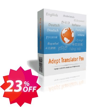 Adept Translator Pro Coupon code 23% discount 