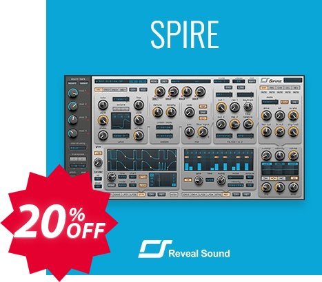 Spire Synthesizer Coupon code 20% discount 