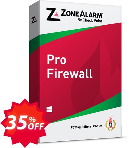 ZoneAlarm Pro Firewall, 10 PCs Plan  Coupon code 35% discount 
