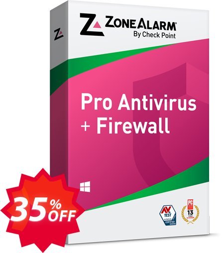 ZoneAlarm Pro Antivirus + Firewall, 50 PCs Plan  Coupon code 35% discount 