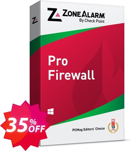 ZoneAlarm Pro Firewall, 3 PCs Plan  Coupon code 35% discount 