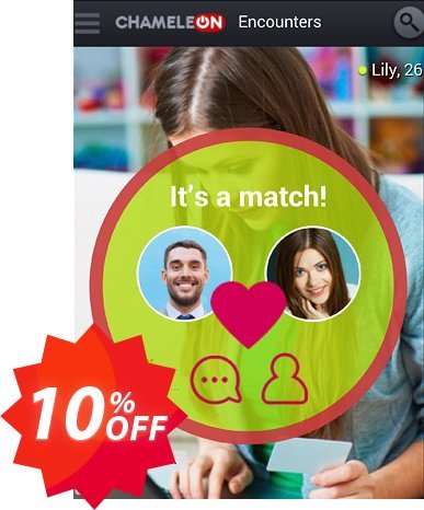 Chameleon site de namoro e rede social Coupon code 10% discount 
