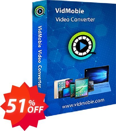 VidMobie Video Converter, Yearly Subscription  Coupon code 51% discount 