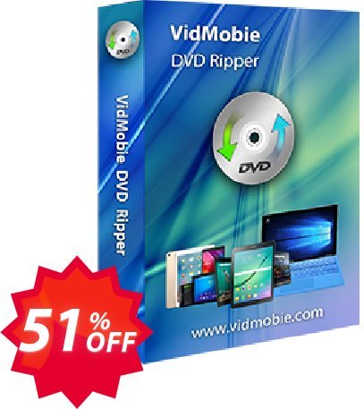 VidMobie DVD Ripper, Lifetime Plan  Coupon code 51% discount 