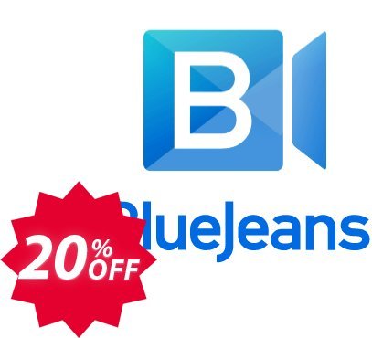 BlueJeans Events VIDEO WEBINARS Coupon code 20% discount 
