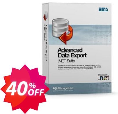 EMS Advanced Data Export .NET Component Suite, without sources  Coupon code 40% discount 