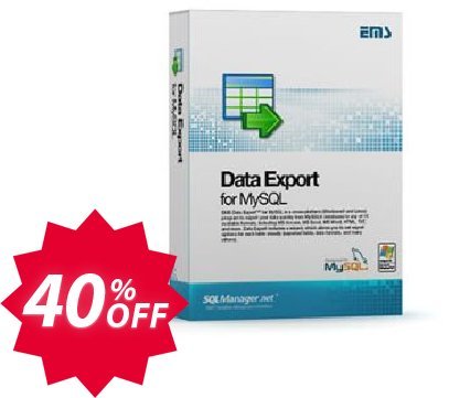 EMS Data Export for MySQL, Business + Yearly Maintenance Coupon code 40% discount 